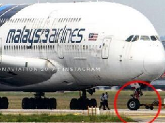 馬航MH3航班降落，發(fā)現(xiàn)前輪丟了個(gè)輪胎