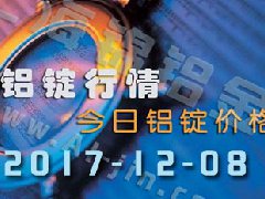 鋁錠行情：12月8日長江各地區(qū)鋁錠價格市場行情