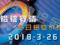 鋁錠行情2018：3月26日鋁錠價(jià)格,各地今日鋁價(jià)